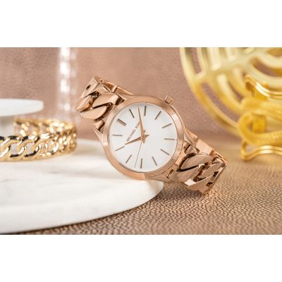 6. Michael Kors Slim Runway MK7473 Women's Watch + BOX