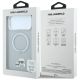 8. Karl Lagerfeld with Ring Stand 360 Karl & Choupette Heads Pin MagSafe Case for iPhone 18 Pro / 17 Pro - Gray
