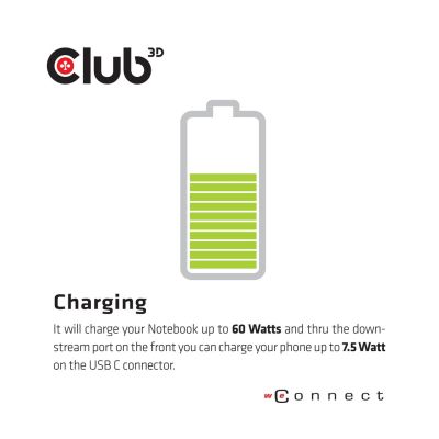8. CLUB3D CSV-1562 Docking Station USB 3.2 Gen 1 (3.1 Gen 1) Type-C Black