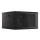 10. Lanberg WF01-6606-10B single-section cabinet (6U; 368mm / 600mm / 600 mm; wall-mounted; Glass; 19''; black)