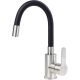 Washbasin tap with a curved spout