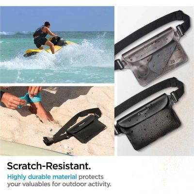 10. Spigen Aqua Shield A620 Waterproof Hip Bag IPX8 - Black