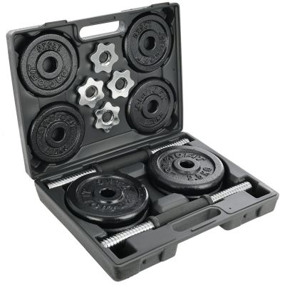 29. CAST IRON DUMBBELL 19 KG (2x9.5 KG) ENERO FIT CASE