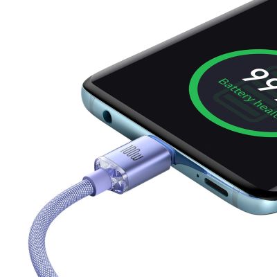 4. Baseus CAJY000605 USB-C - USB-C PD Cable 100W 5A 480Mb/s 1.2m - Purple