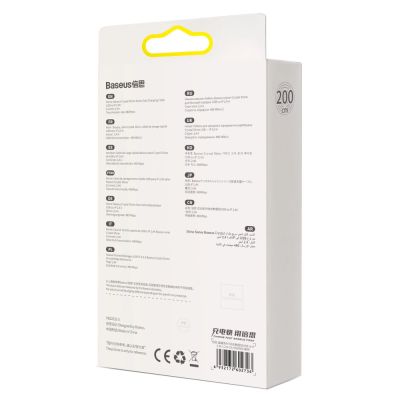 6. Baseus Crystal Shine Series cable USB cable for fast charging and data transfer USB Type A - Lightning 2.4A 2m purple (CAJY000105)