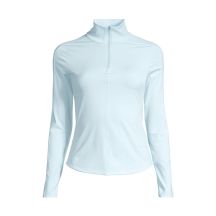 CASALL Women's Serene Half Zip Long Sleeve T-Shirt, Blue