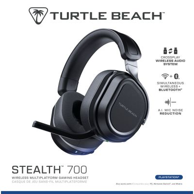 11. Turtle Beach Stealth 700 Wired Headband Gaming Bluetooth Headset Black