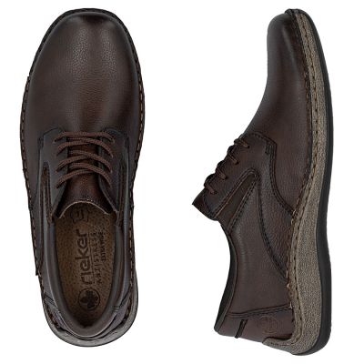 4. Rieker 05211-25 men's comfortable brown leather shoes