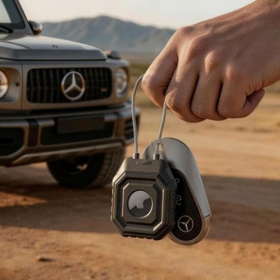 6. Tech-Protect Kevlar Seal Case for Apple AirTag 1/2 - Black