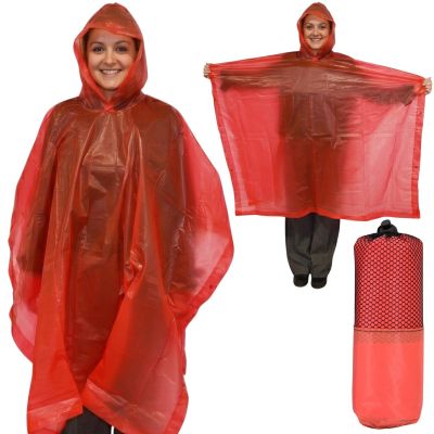 REDCLIFFS RAINCOAT PONCHO - RED