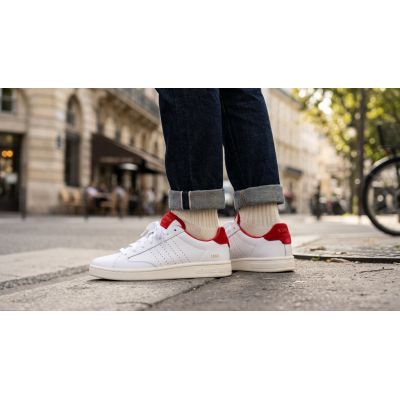 8. K-swiss LOZAN KLUB LTH WHITE/MARS RED/SNOW WHITE-M sneakers (07263-113-M)