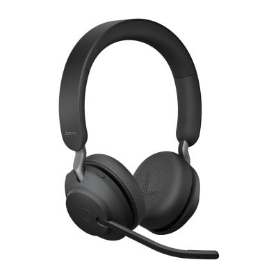 4. Jabra Evolve2 65, UC Stereo Headset Wireless Headband Office/Call Center USB Type-A Bluetooth Black