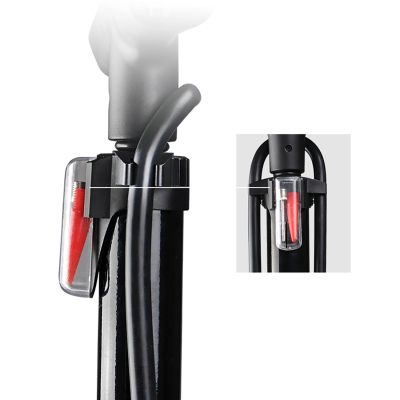8. Rockbros GP6532B Floor Pump with Pressure Gauge - Black and Orange