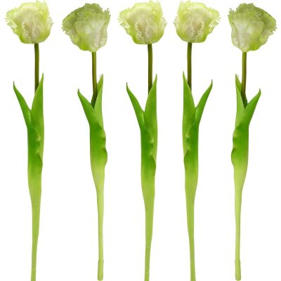 3. WHITE TULIP 38CM LIFE-LIKE SPRING DECORATION