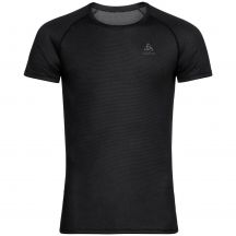 Men’s Odlo Active F-Dry Light Short-Sleeve Technical Sports Shirt, Breathable, Black (141162/15000)