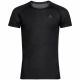 Men’s Odlo Active F-Dry Light Short-Sleeve Technical Sports Shirt, Breathable, Black (141162/15000)