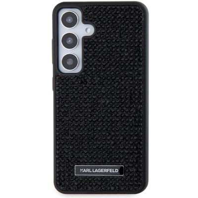 3. Karl Lagerfeld Rhinestone Metal Logo case for Samsung Galaxy S24+ - black