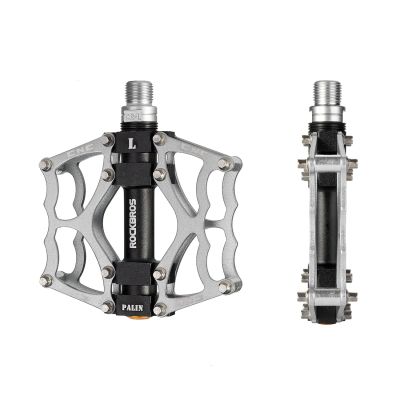 2. Rockbros JT201012LS 2010-12L Aluminum Platform Bicycle Pedals - Silver