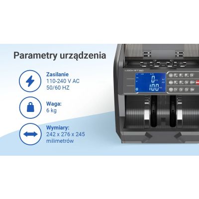 8. Extralink LockStar MG X-600 UV, IR professional banknote counter