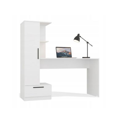 3. COSMO WHITE DESK + SHELVING SET
