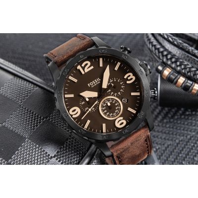 5. FOSSIL Nate JR1487 Men's Watch + BOX