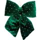 6. GREEN DECORATIVE BOW 20x23 CM MICA