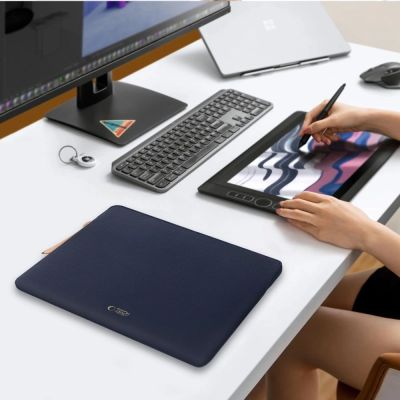 10. Tech-Protect Fleece Laptop Bag 13-14" - Blue