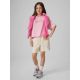 4. Girls' boxy T-shirt with print 4F 4FJRAW26TTSHF4324-056S