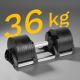 14. REBEL ACTIVE ADJUSTABLE CAST IRON DUMBBELL AUTOMATIC 36KG, 2KG STROKE RBA-2332-36