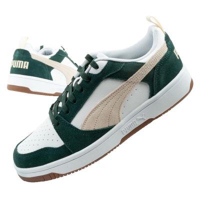 Puma Rebound v6 men's sports sneakers fashionable comfortable white green