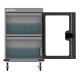 4. Manhattan 102353 Mobile Device Cabinet, Mobile Device Management Cart, Grey