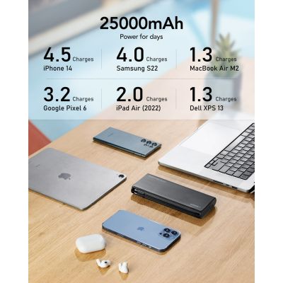 5. VEGER TC130 Power Bank Lithium-Ion (Li-Ion) 25000 mAh Black
