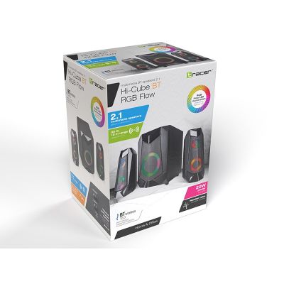 7. TRACER SPEAKERS 2.1 BT HI-CUBE RGB TRAGLO46497