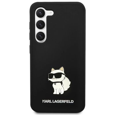 3. Karl Lagerfeld Silicone Choupette Case for Samsung Galaxy S23 - Black