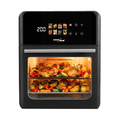 9. GREENBLUE FAT-FREE AIR FRYER, POWERFUL 1800W, CAPACITY 10L, 8 PROGRAMS, ACCESSORIES, TIMER GB950