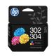 33. HP 302/304 Schwarz+Dreifarbig Tintenpatrone
