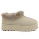 2. Women's beige Big Star snow boots with fur on the platform UU274204