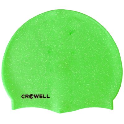9. Crowell Recycling Pearl Silicone Swim Cap Light Green Color 8
