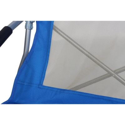 25. BEACH CHAIR WITH ARMRESTS 55x58x64CM FOLDABLE BLUE