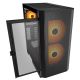 2. COUGAR CGR-5YA6B-RGB Midi Tower PC Case, Black