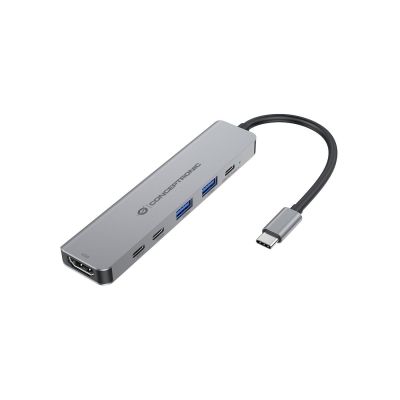 Conceptronic DONN33G Wired Docking Station USB 3.2 Gen 1 (3.1 Gen 1) Type-C Silver