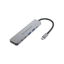 Conceptronic DONN33G Wired Docking Station USB 3.2 Gen 1 (3.1 Gen 1) Type-C Silver