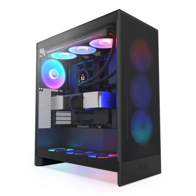 7. NZXT H7 FLOW RGB MIDI TOWER CASE WITH WINDOW BLACK (2024)