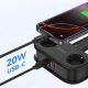 4. Orico APP 15.5W 5in1 Power Strip 2x AC + 2x USB-A + 1x USB-C - Black