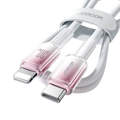 5. Joyroom S-A42 Crystal-Clear Series 30W USB-C - Lightning cable 1.2m - white