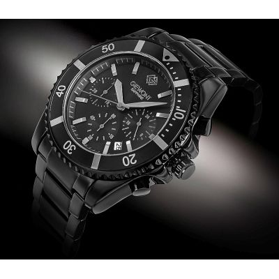 2. Giewont Chronograph Sapphire Black Titanium Men's Watch GW3970-B1