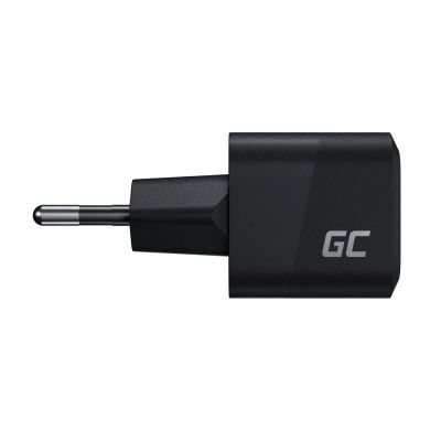 4. GREEN CELL USB-C CHARGER GAN GC POWERGAN 33W PD 3.0 QC 3.0 USB-C BLACK