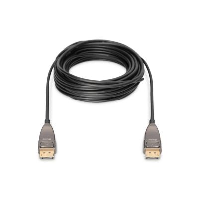 15. DP/DP M/M Cable Black 10m DisplayPort 1.4 Hybrid AOC 8K 60Hz UHD