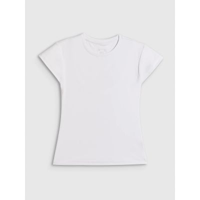 6. Women's slim plain T-shirt 4F 4FRSS26TTSHF4520-10S