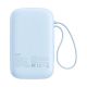2. Baseus QPow 2 30W 10000mAh Power Bank with Built-in USB-C Cables - Blue